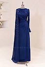Asimetrik Drapeli Helen Abiye - Lacivert - MN-5439