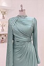 Asimetrik Drapeli Helen Abiye - Mint - MN-5447