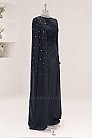Asimetrik Drapeli Helen Abiye - Siyah - MN-5438