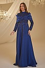 Fiyonk Detay Fahriye Abiye - Lacivert - MN-4922