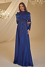 Fiyonk Detay Fahriye Abiye - Lacivert - MN-4922