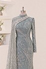 İnci Detay Dantel Nerissa Abiye - Mint - MN-5968
