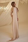 Omuzu Tül Detay Boncuklu Adel Abiye - Gold - MN-4897