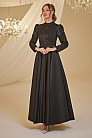 Pileli Payet Abiye - Si̇yah - MN-4931