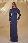 Pul Payetli Sude Abiye - Lacivert - MN-4917