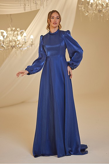 Şifon Helin Abiye - Lacivert