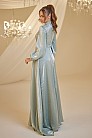 Şifon Helin Abiye - Mint - MN-4956
