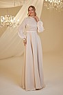 Şifon Helin Abiye - Vizon - MN-4955