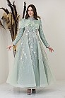 Fırfır Detay İşlemeli Sara Abiye - Çağla - MN-4984