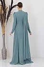 Taşlı Çiçek İşlemeli Çiçek Tulum - Mint - MN-4969