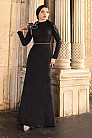 Omuz Detay Gelincik Abiye - Siyah - MN-4852