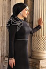 Omuz Detay Gelincik Abiye - Siyah - MN-4852