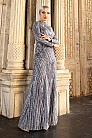 Tümüyle Simli Tasarım Gala Abiye - Gri - MN-4863
