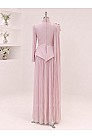 Çiçek Detaylı Eloria Abiye - Pembe - MN-6005