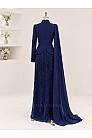 Drape Detaylı Alvera Abiye - Saks - MN-6018