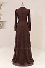 Korse Formlu Elira Abiye - Kahve - MN-5389