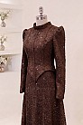 Korse Formlu Elira Abiye - Kahve - MN-5389