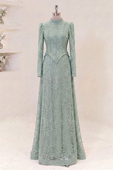 Korse Formlu Elira Abiye - Mint