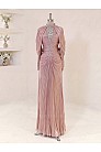 Lunessa Drape Detay Abiye - Pudra - MN-5993